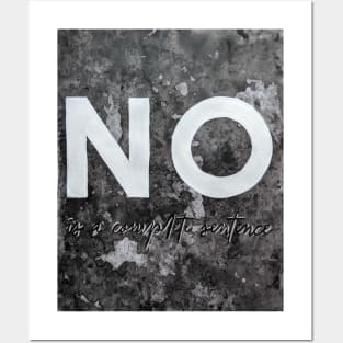 No is a Complete Sentence Posters and Art